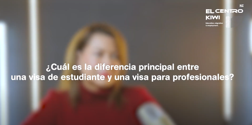 ¿Cuál es la diferencia principal entre una visa de estudiante y una visa para profesionales?